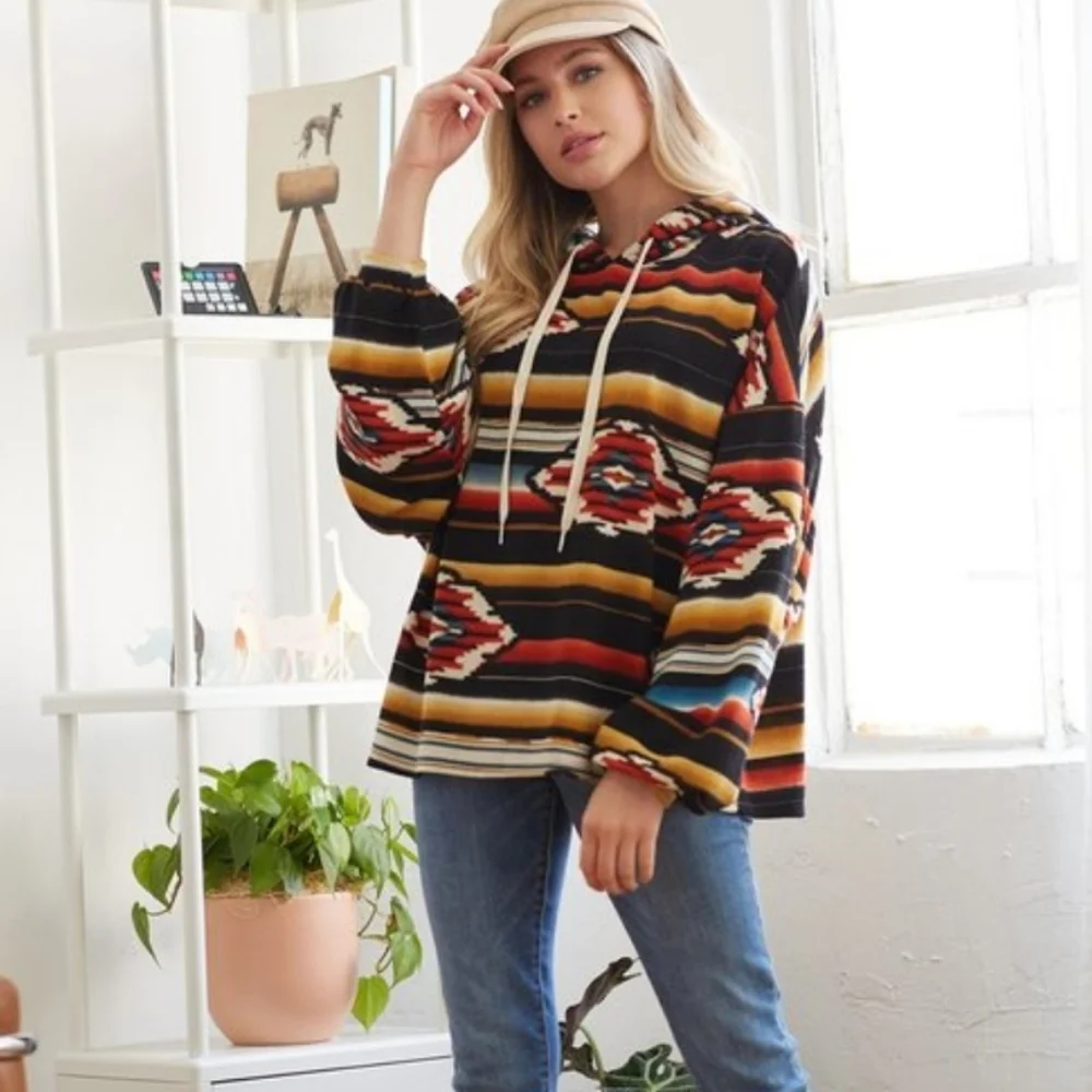 🆕🌿BOHO BOUTIQUE HOODIE SWEATER 🌿 - Picture 7 of 10